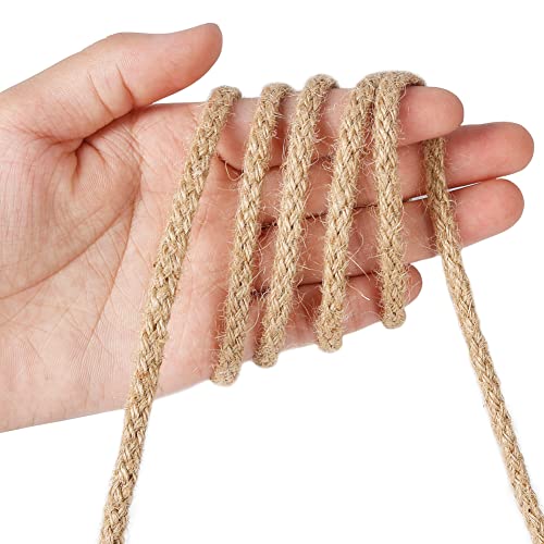 Tenn Well 5Mm Jute Twine, 100 Feet Braided Jute Rope, Strong And Thick Natural Twine For Crafts, Gift Wrapping, Gardening, Cat Tower Repairing, Macrame Projects #TOP2