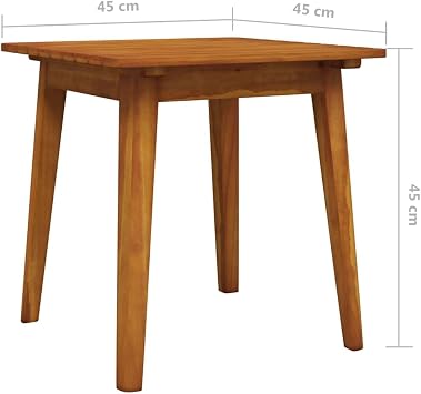 vidaXL 3 Piece Bistro Set Solid Acacia Wood | Made from durable Acacia wood and Poly Rattan, Super easy to store and carry around for any event,