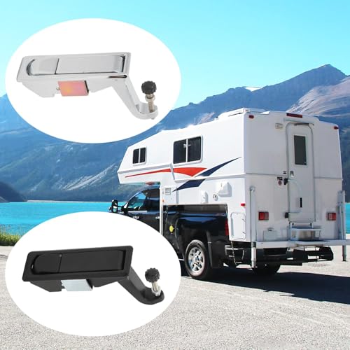 Image of 10Pcs Adjustable Compression Latch with Trigger, 3.54in /9cm | Zinc Alloy | RV & Boat Cabinet | Door Thickness 0.04-0.94in /1-24mm | Secure Locking | Easy Install(10Pcs Black)