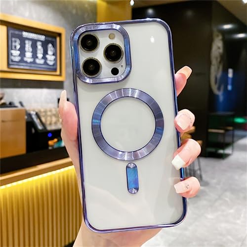Coque magnetique transparente iPhone 11 Pro silicone ENILSA Bleu Sierra