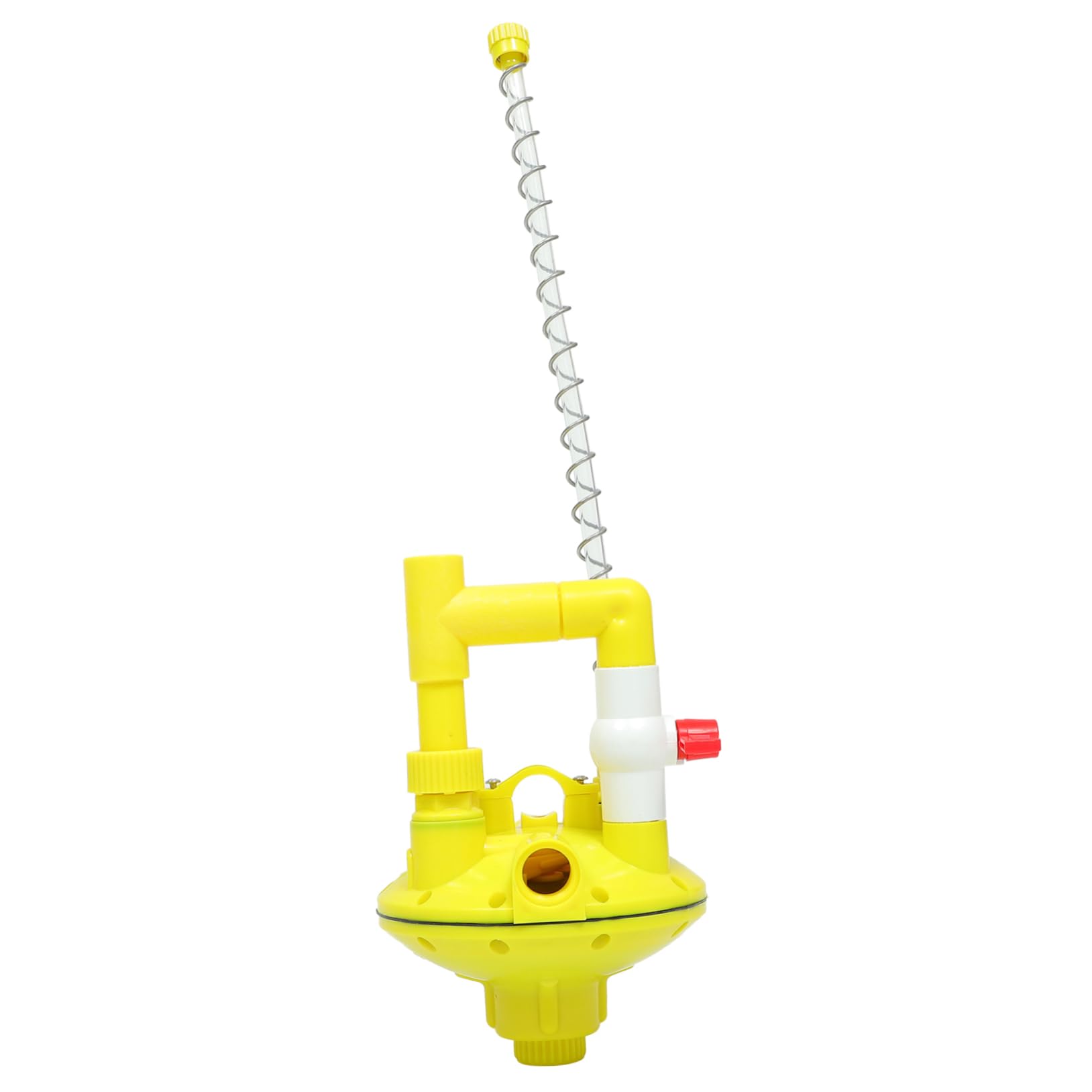 UKCOCO Regolatore di Pressione Acqua per Abbeveratoio Automatico Polli, Valvola in Plastico Giallo, Design Leggero Adatto a Fontane per Acqua e Macchine da Bere