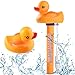 Schwimmendes Wasserthermometer, Schwimmbadthermometer, Cartoon-Wassertemperaturthermometer, Bruchsicheres Schwimmbadthermometer mit Seil, Geeignet für Whirlpools im Innen- und Außenbereich, Pools