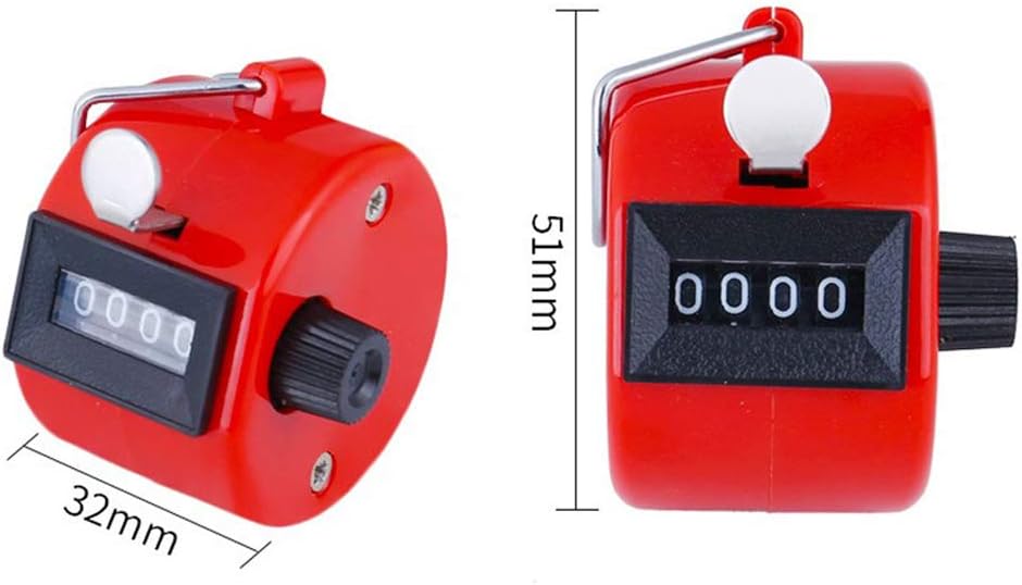 gotyou 4 Pcs Manual Mini Counter,Plastic Color Counter Hand Press