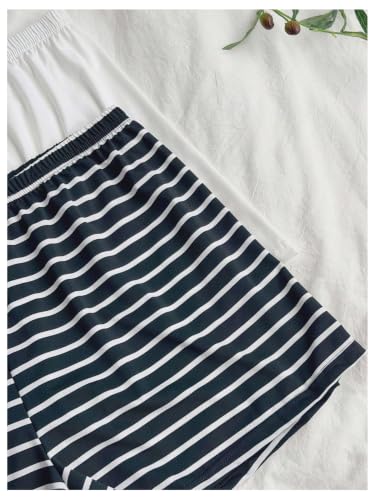 Image of Milumia Women's Plus Size Pajama Shorts Ruffle Hem Sleep Lounge Pj Shorts