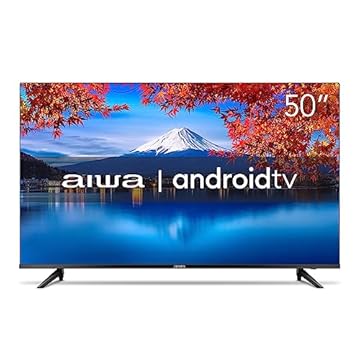 Smart TV Aiwa 50”, Android, 4K, Borda Ultrafina, HDR10, Dolby Áudio - AWS-TV-50-BL-02-A