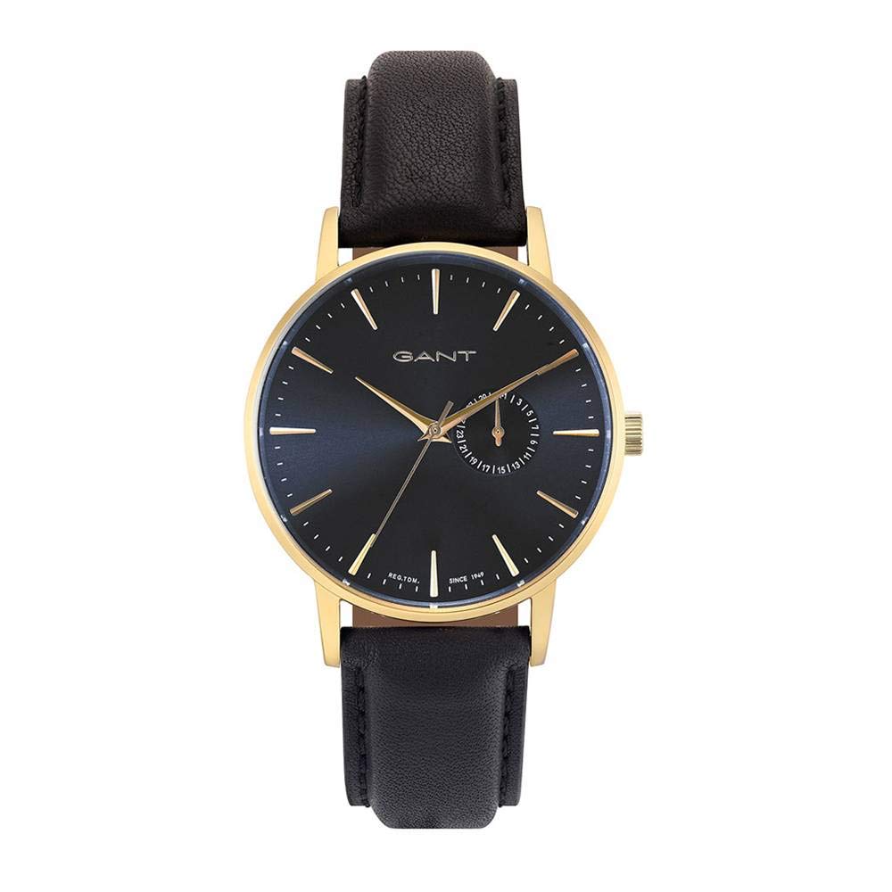 Gant Mens Analogue Quartz Watch with Leather Strap 7630043924563