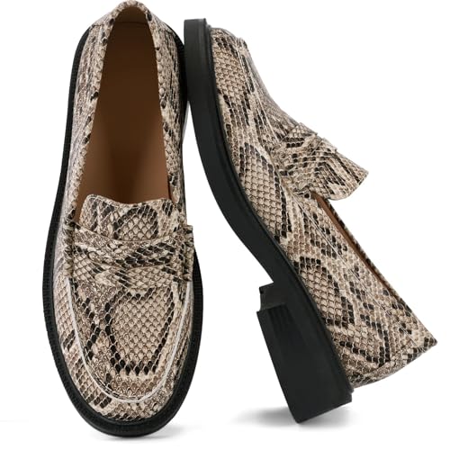Image of Loafers for Women, Classic Penny Slip On Flat Dress Shoes