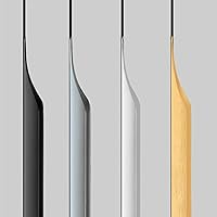 Vista 2 de Paquete de 5 tiradores de dedo para gabinetes, manija larga oculta simplificada para puerta de cocina de casa, tirador de aluminio de borde de dedo