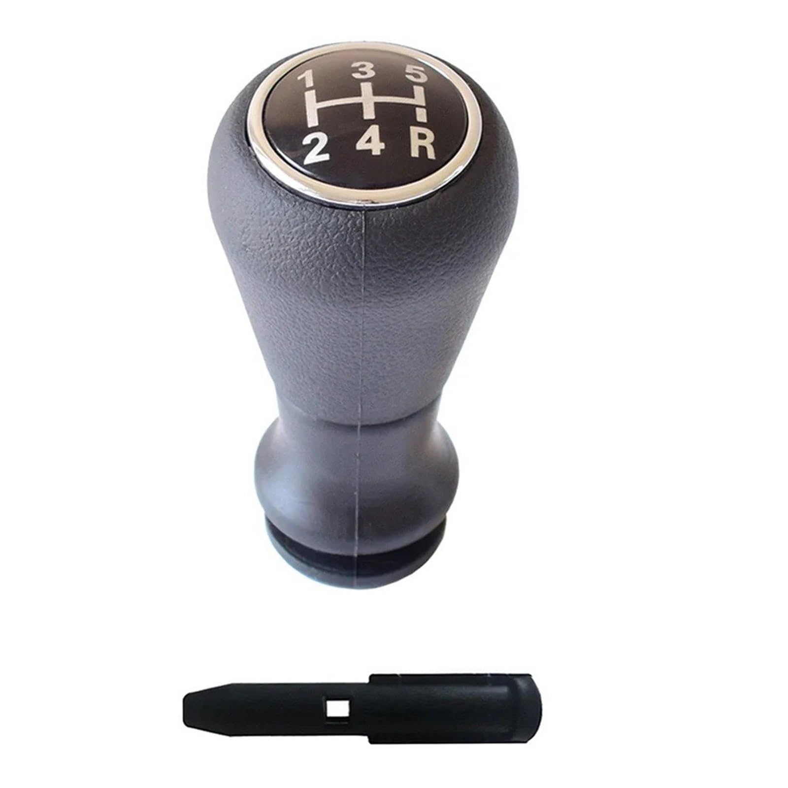 Vavgkdkpzb Black Shifter Lever Handle For Peugeot 106 107 206 207 306 307 308 3008 406 5008 605 807 Car Manual 5 Speed Gear Shift Knob(Black)