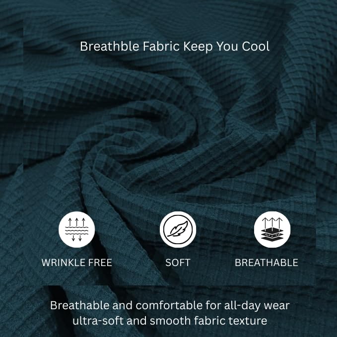 Image of GRECIILOOKS Men's Formal Button Down Shirt - Slim Fit Shirt's for Men | Textured Long Sleeve Polycotton| Business & Meeting Ready (Available in Plus Size)