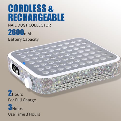 Colector portátil de polvo para uñas con filtro reutilizable miniatura 6