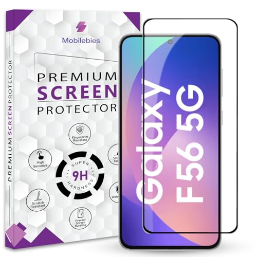 Image of Premium Tempered Glass Screen Protector Guard For Samsung F56 5G (6.74 Inch, Pack of 1) | Edge to Edge Coverage With Easy to installation kit