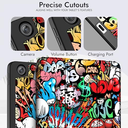 Image of Robustrion Cover for OnePlus Pad Go 2 12.1 inch Cover Case with Pencil Holder, Trifold Cover Case for OnePlus Go 2 Tablet Cover [Auto Sleep Wake Support] - Hippy