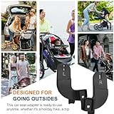 Car Seat Adapter Compatible with Baby Jogger City Select, City Select 2, and City Select LUX Strollers for Graco Strollers Replacement Accessories-Black - Image 4