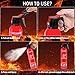 1 Pack ABC Fire Extinguishers for Home & Vehicle, 600ml Dry Chemical Fire Extinguisher with Mounting Bracket – Ideal for Kitchen, Car, Boat, RV & Business Safety