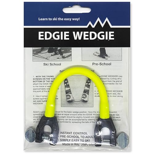 Edgie Wedgie - The Original Kids Ski Tip Connector (Yellow)
