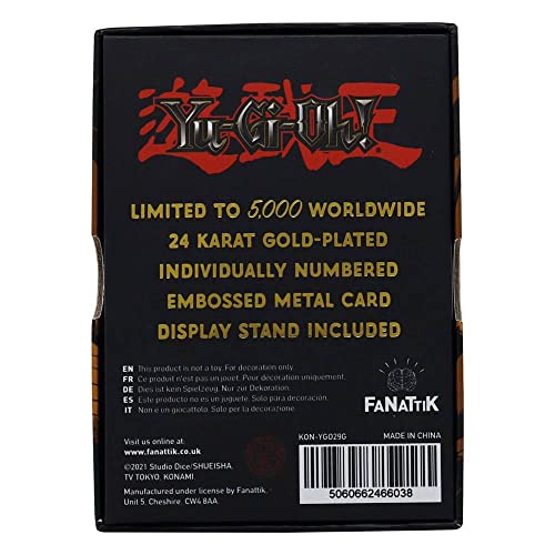 Yu-Gi-Oh! - Limited Edition 24K Gold Plated Collectible - Baby Dragon, Black - Image 4