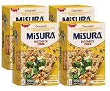 4X Misura Multicereali Croccanti Spesse ai 5 Cereali con Semi di Zucca, Sesamo e Quinoa, Ricche di Fibre e Fonte di Proteine, Senza Aromi, 8 Fette, Confezione da 200g