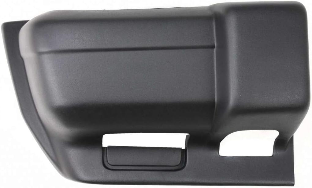 For Jeep Cherokee 1997 98 99 00 2001 Bumper End Driver and Passenger Side | Pair | Front | Black Textured | Replacement For CH1004126, CH1005126 | 5DY01DX8AB, 5DY00DX8AB