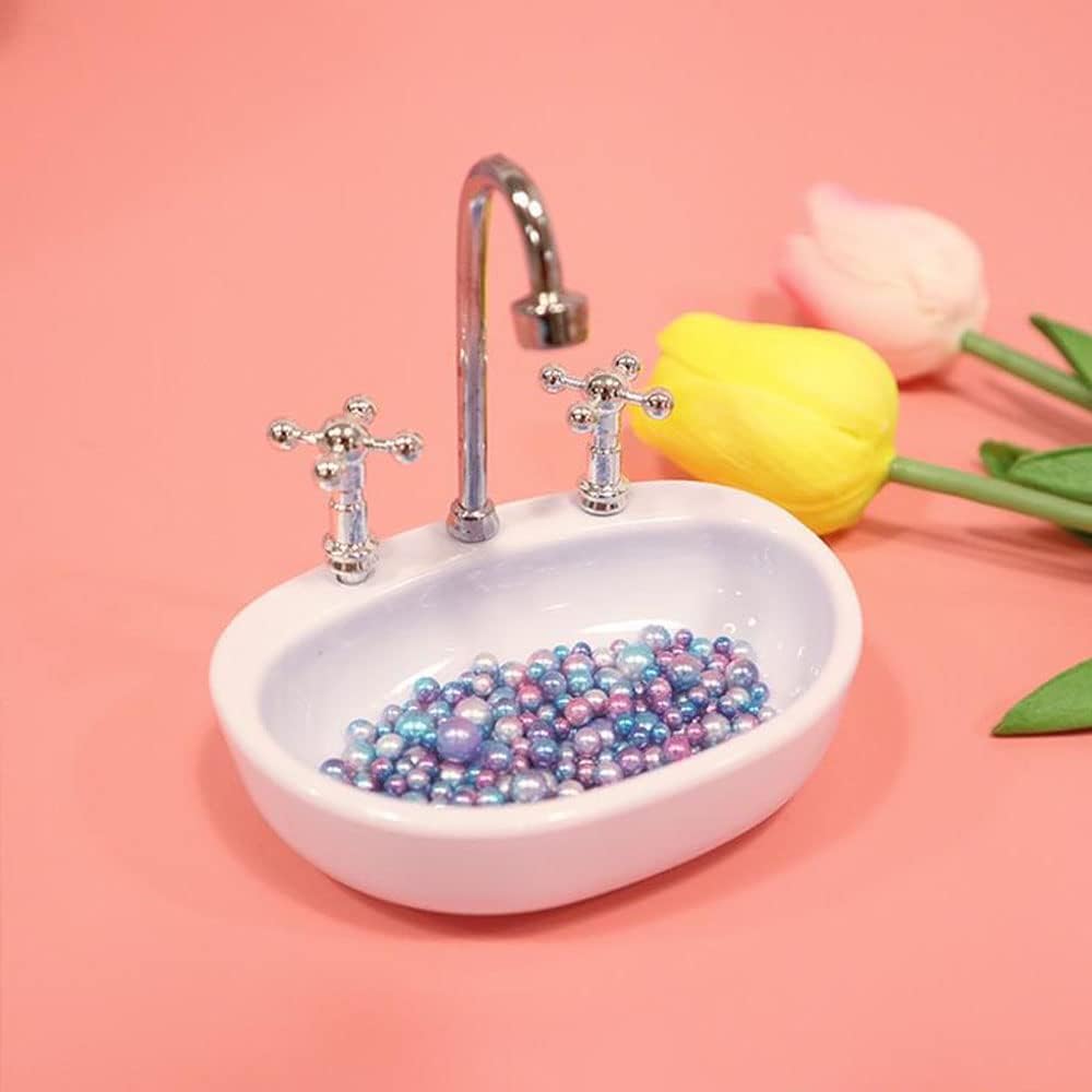 vanki White Plastic Faucet Sink Design Paper Clip Dispenser Holder