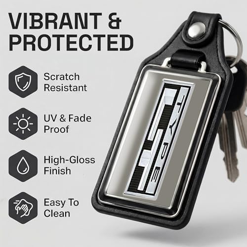 Image of Brotherhood Car Key Chain for Camaro - Classic Models Keychain for Men and Women Gift Key Ring - Silver - Type LT