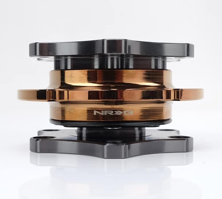 NRG Innovations NRG-SRK-R200GM-RG SFI 42.1 Spec - Adaptador de cubo corto de liberación rápida para volante, 0.236x2.756 in con patrón de perno de