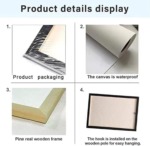eiffecho Dear Students Wall Art Motivational Canvas Wall Decor Pictures Poster Prints Painting Framed Artwork for Classroom 12\"x16\"