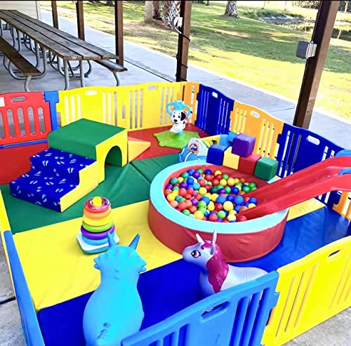 Bebikim Kids Ball Pit Balls 100 Plastic Play Balls For Baby Ball Pits Toys Bpa Free,Rainbow Crush Proof Ball Pit Balls For Toddlers Birthday Party Decoration Tent Tunnels Pit Balls (2.2") #TOP1