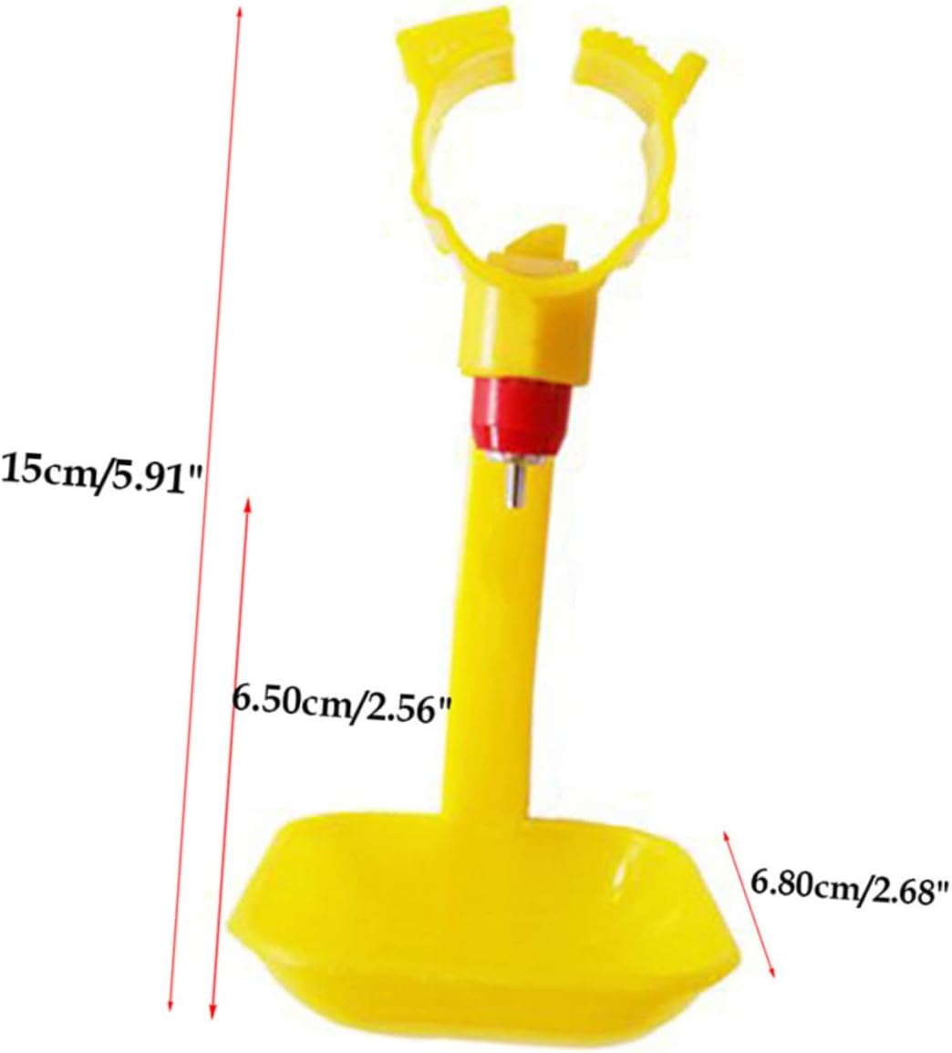 Happyyami 30 PCS Quail Waterer Chicken Waterer for Chicks Chicks Supplies Poultry Watering Cups Automatic Chicken Waterer Chicken Drinking Fountains Chicken Water Fountains