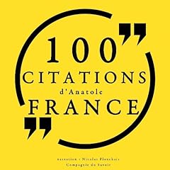 Couverture de 100 citations d'Anatole France
