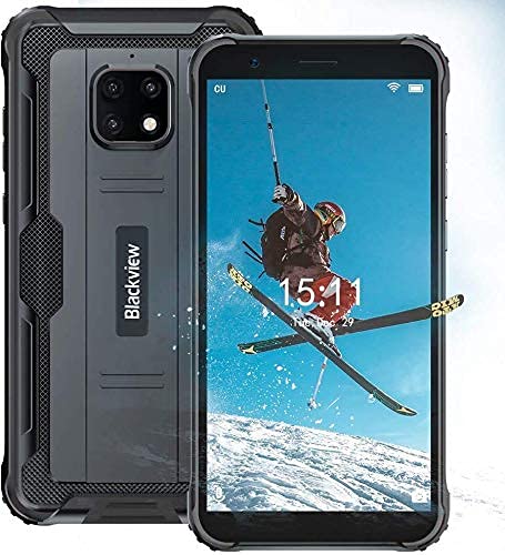 Unlocked Cell Phone Blackview 4900 Pro, Rugged Smartphone with Real 5580mAh Battery, 13MP Rear Camera, 5.7 inch, 4GB + 64GB, Dual 4G Unlocked Cell Phones for US, NFC/GPS/OTG Android Phones, Black