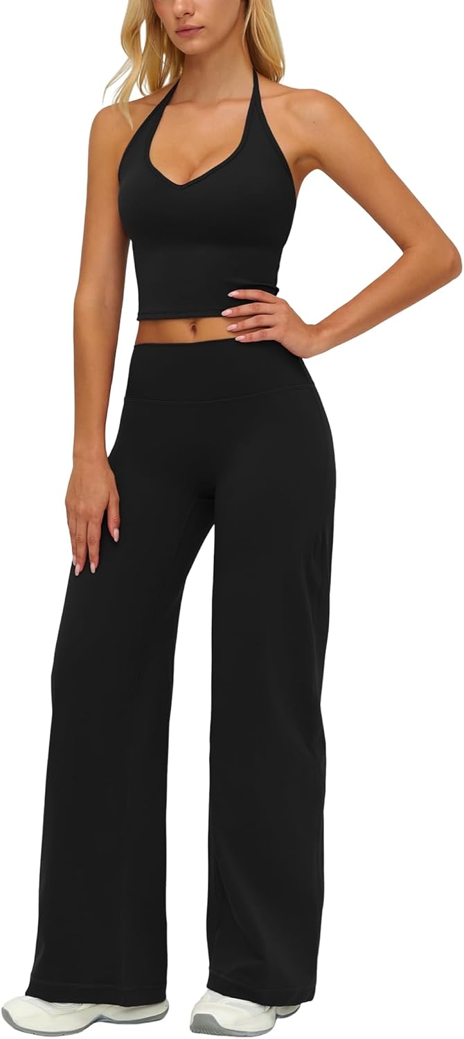 Womens Workout Sets Two Piece Matching Gym Yoga Pilates Outfits