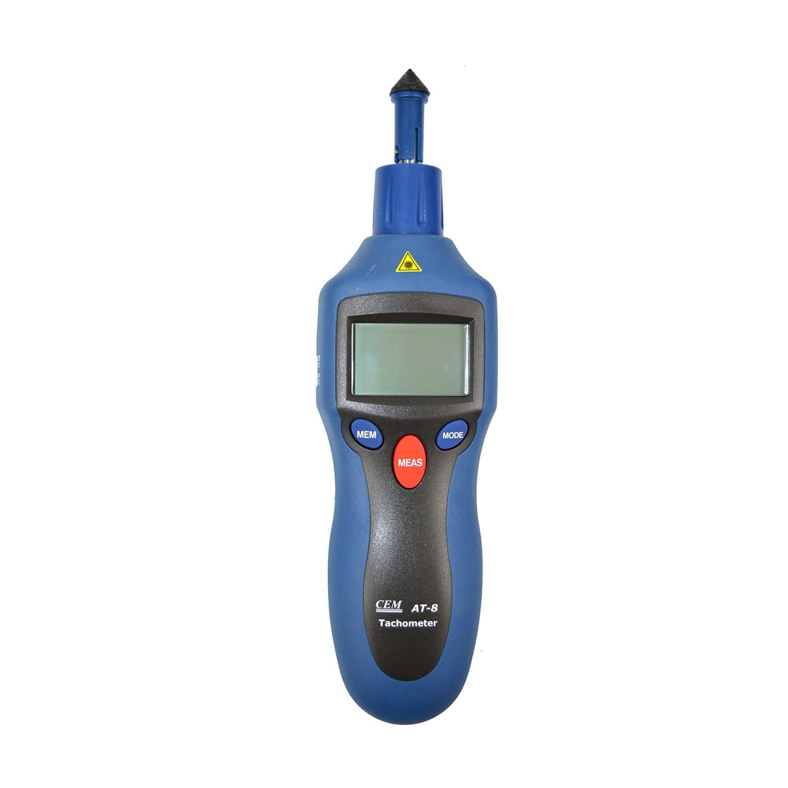 Digitaler Drehzahlmesser, Drehzahlmesser, AT-6 AT-8 Tachometer des Automobilmotors Laser-Drehzahlmesser Hochgenauigkeit Nichtkontakt-Lasertyp Digitalanzeige Messgerät Genaue Messung(AT-8)