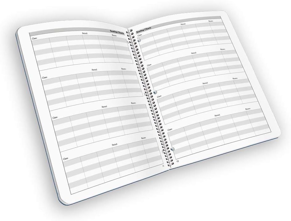 Teacher Lesson Plan and Grade Book 8.5" x 11" - Undated - Designed by Teachers for Teachers! Apple Cover Design : Office Products