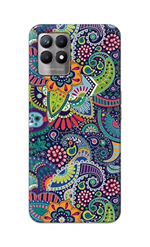 Image of Printed Hard Back Cover Case for Realme 8i Back Cover (Miraculous Patterns) -1803