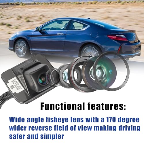 Image of No.39530-T2A-A31 Rear View Backup Reverse Parking Camera /Rear View Camera | Compatible with 2014 2015 2016 2017 Honda Accord Sedan EX-L Reverse Park Assist Camera Replace#39530T2AA21 39530T2AA31