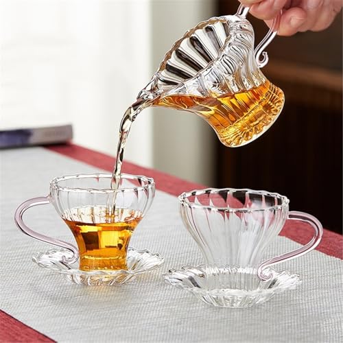 Vasos de vidrio de borosilicato transparentes 160 ml para té 7