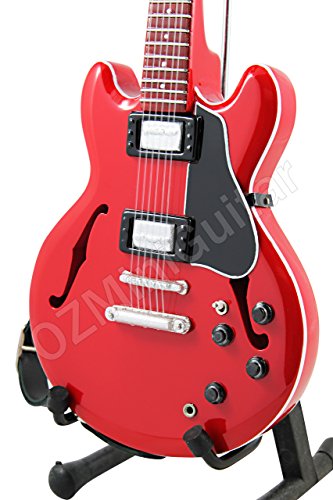 OZMiniGuitar Guitare Miniature Eric Clapton Crossroads ES 335 - Les Beatles, Paul McCartney, John Lennon, RIngo Starr, George Harrison OZMiniGuitar Guitare Miniature Eric Clapton Crossroads ES 335