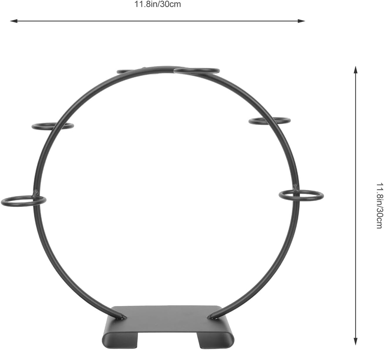 Ice Cream Cone Display Stand Metal Dessert Holder Black Iron Party Kitchen Gadget for Wedding and Event Dessert Presentation