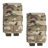 SeeboJK Stapelbare 5,56 Magazintasche, Quick Release Extended Molle Magazintasche, Multicam Airsoft Military Camo ZubehöR,Cp