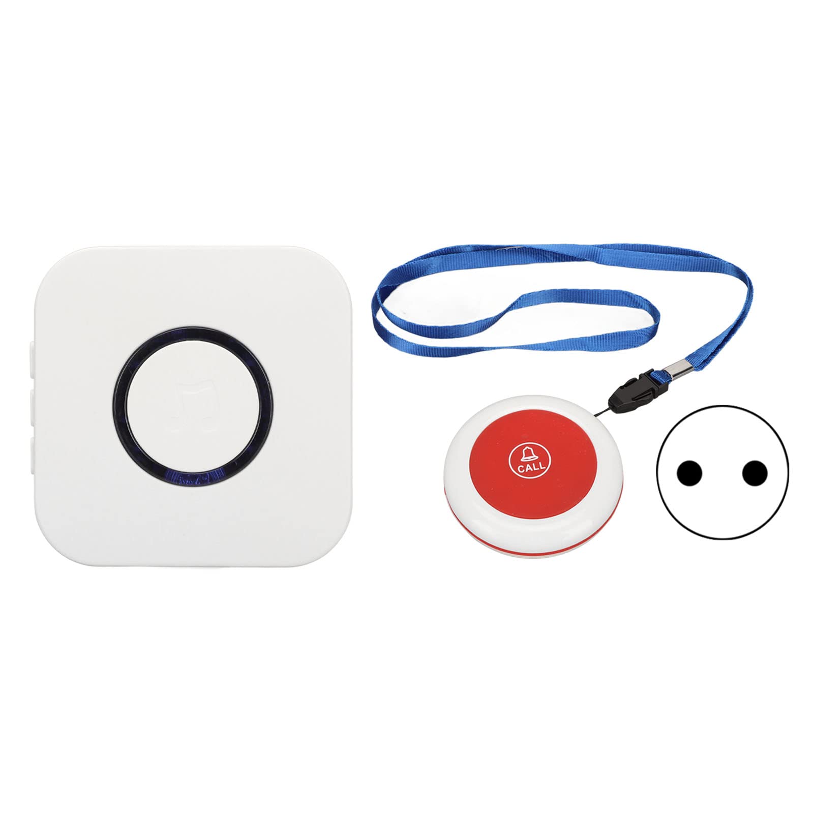 Caregiver Pager, Caregiver Pager Call Buttons for Elderly Monitoring, 4 Levels Volume Nurse Emergency Alert System for Medical Staff Patients Elderly Pregnant