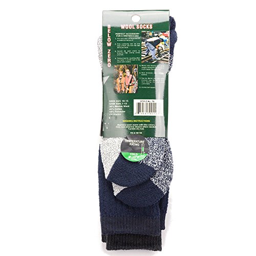 6 Pairs of Excellent Mens Merino Wool Thermal Socks,Size 10-154