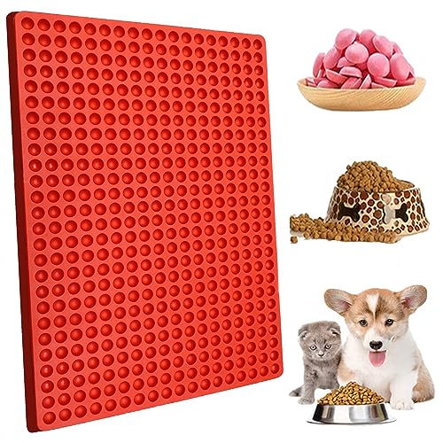 Image of NIKKIER 468-Cavity Mini Round Silicone Mold,Chocolate Drops Molds,Dog Treats Baking,Semi Sphere Gummy Candy Molds for Small Jelly, Cookie, Candy, Biscuit