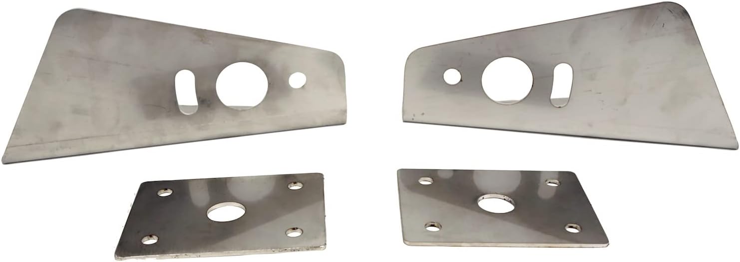 Buyers Products PLB12S Truck Hood Light Brackets for Use with Single Stud Plow Lights, Stainless Steel
