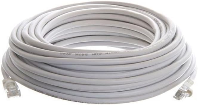 Cables4PC Cat5 RJ45 100' Patch Ethernet Network Cable, White (100FTCAT5WH)