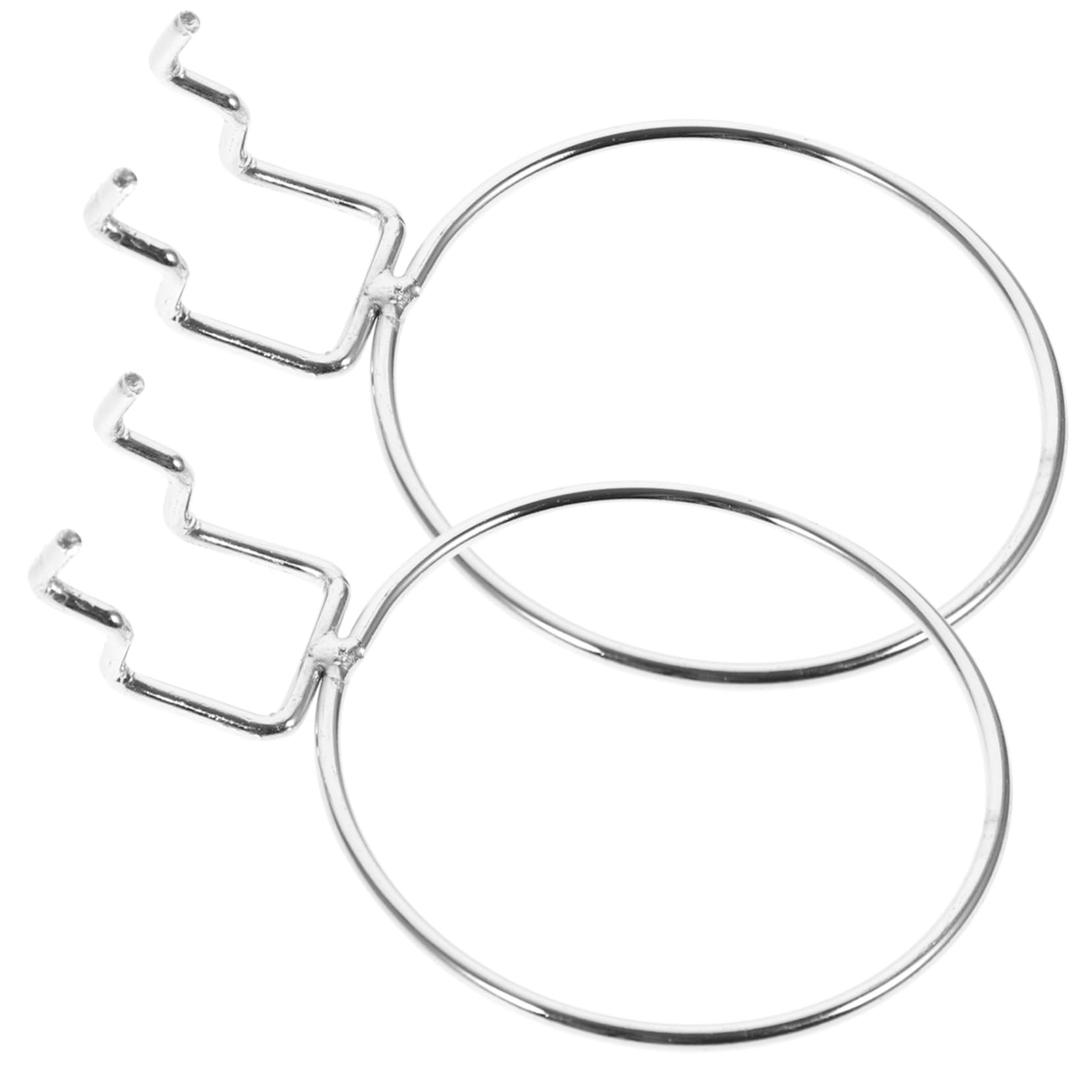 TIDTALEO 2pcs Black Pegboard Hooks Removable Utility Hooks for Wall Garage Basement Kitchen Stainless Steel Craft Storage Organizer