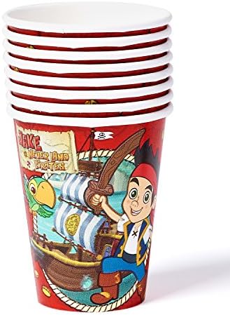 American Greetings Jake and The Never Land Pirates 9 oz. Paper Party Cups, 8 Count, Party Supplies Novelty image 4