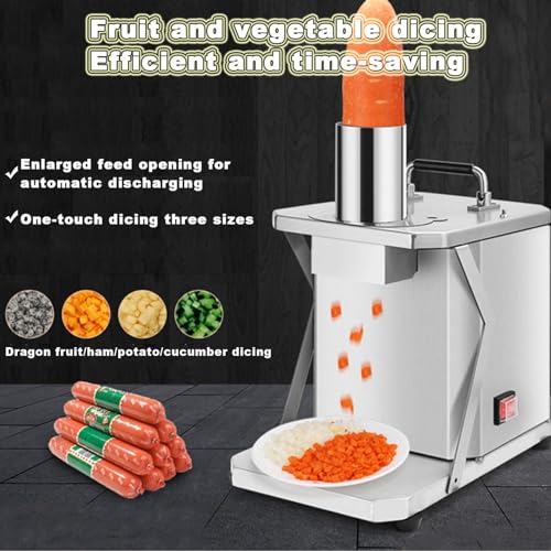 Cortadora Eléctrica Comercial de Vegetales 200W miniatura 4