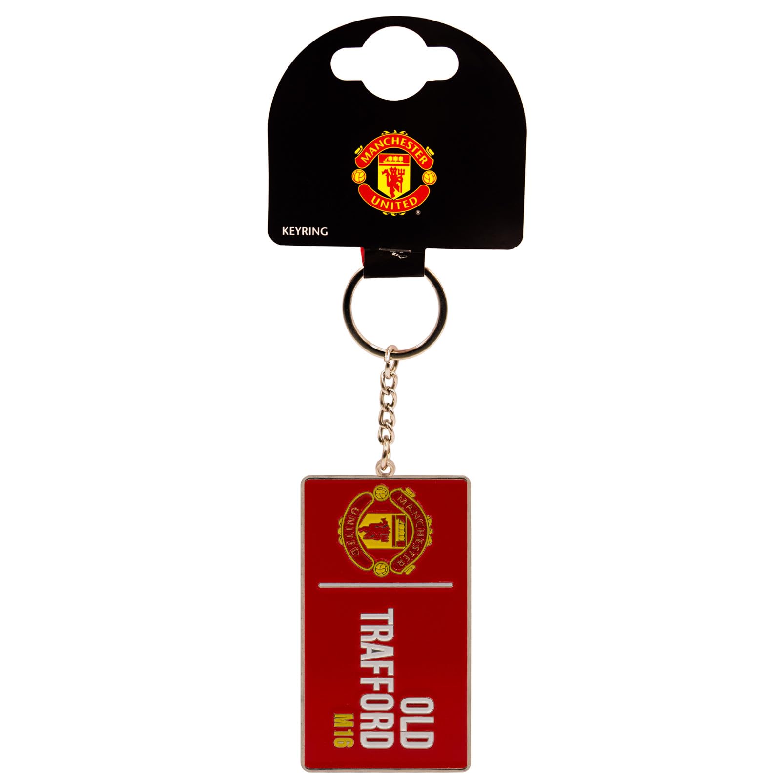 Manchester United Red Fc Keyring Old Trafford Street Sign Official Football Gift