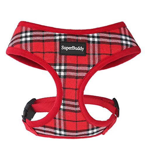 Superbuy Premium Stylish Dog Harness, Upgraded Soft Breathable Mesh Vest for Small Medium Large Dogs Puppy Pets